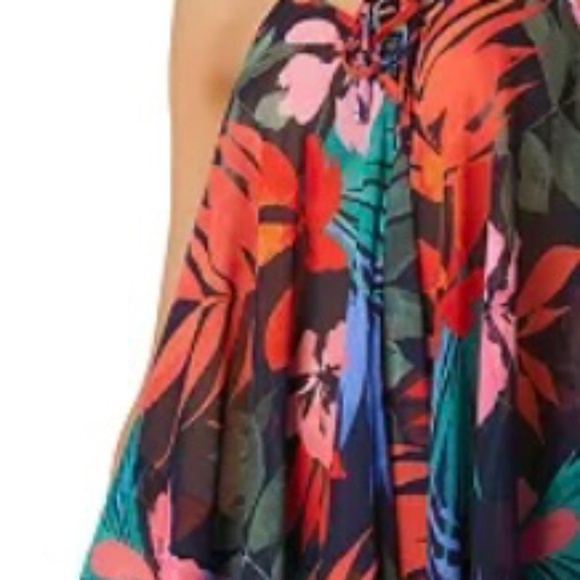 Jessica Simpson Island Paradise Lace Front Dress /Cover Up Handkerchief Hem NWT - Picture 10 of 10